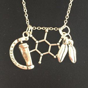Handmade Coffee Lovers Caffeine Necklace